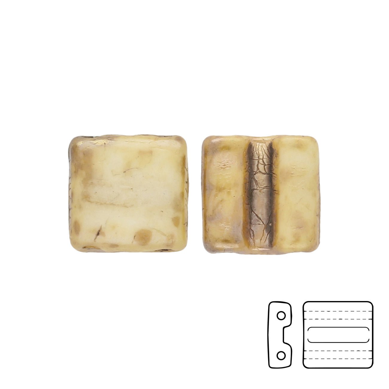 Fixer Beads horizontale Ausführung - Chalk Rembrandt - PerlineBeads