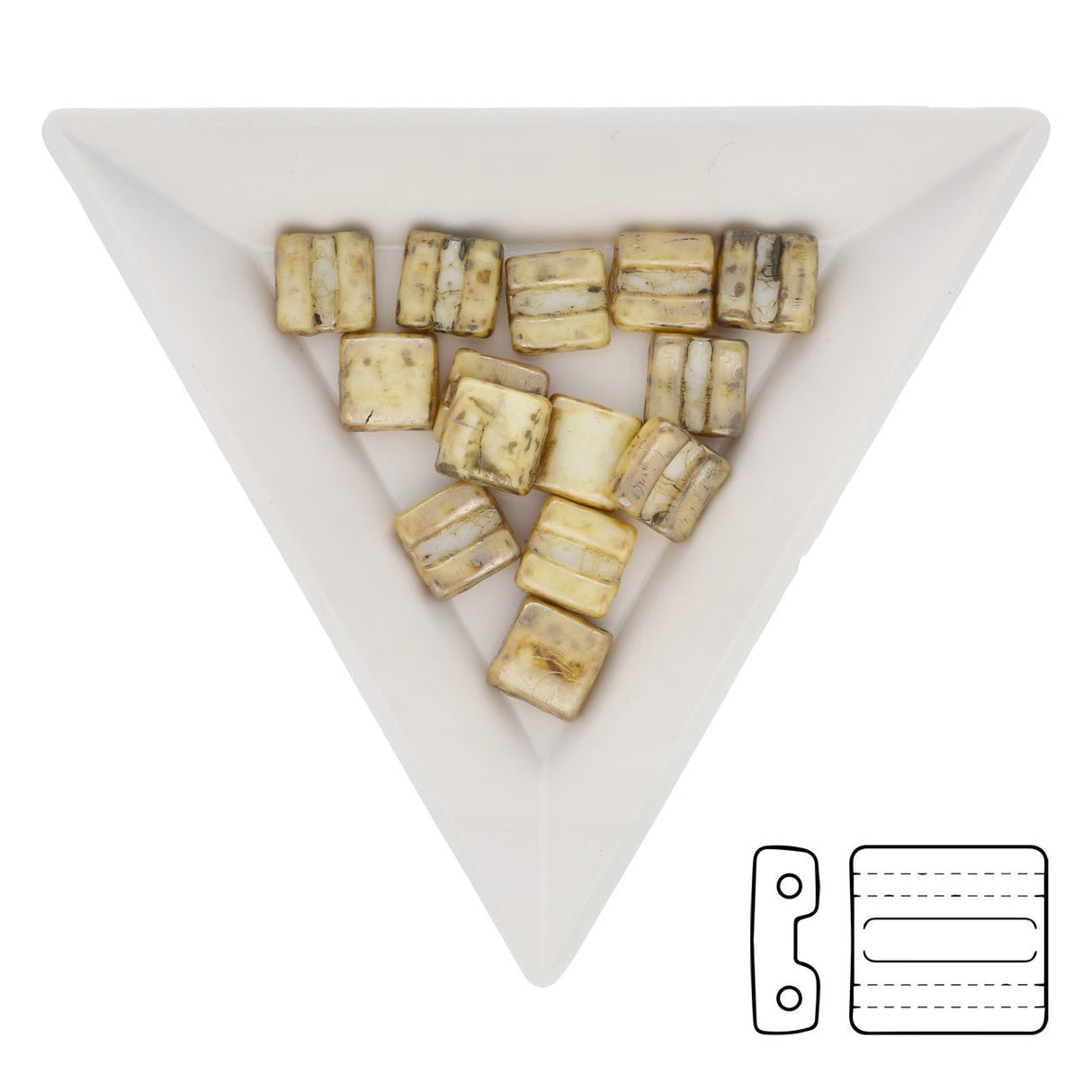 Fixer Beads horizontale Ausführung - Chalk Rembrandt - PerlineBeads