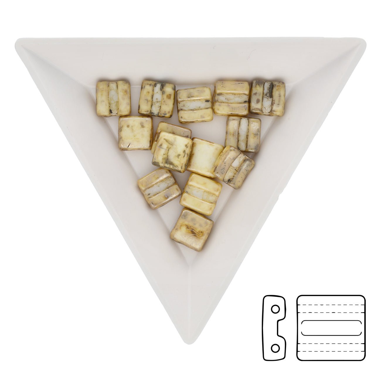 Fixer Beads horizontale Ausführung - Chalk Rembrandt - PerlineBeads