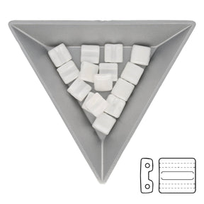 Fixer Beads horizontale Ausführung - Chalk White Luster - PerlineBeads