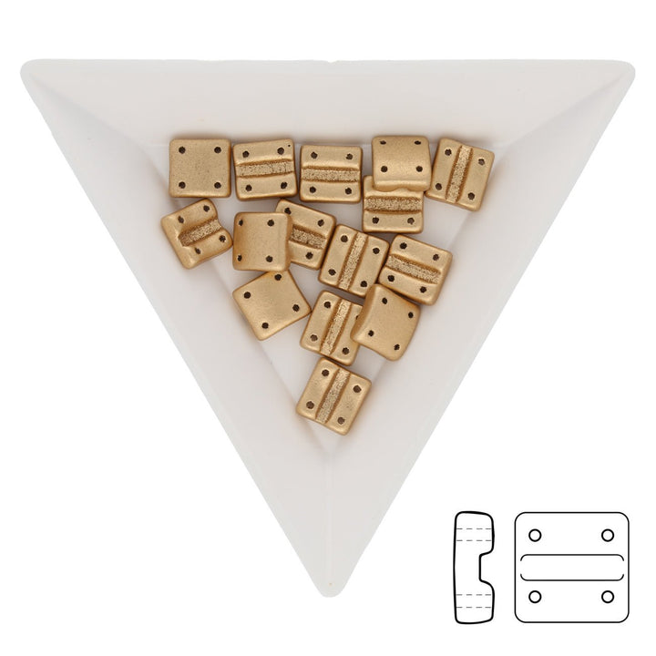Fixer Beads vertikale Ausführung - Crystal Bronze Pale Gold - PerlineBeads