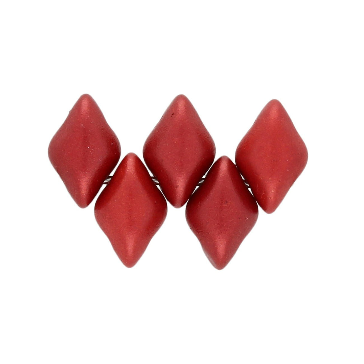 GemDuo - Chalk Lava Red - PerlineBeads