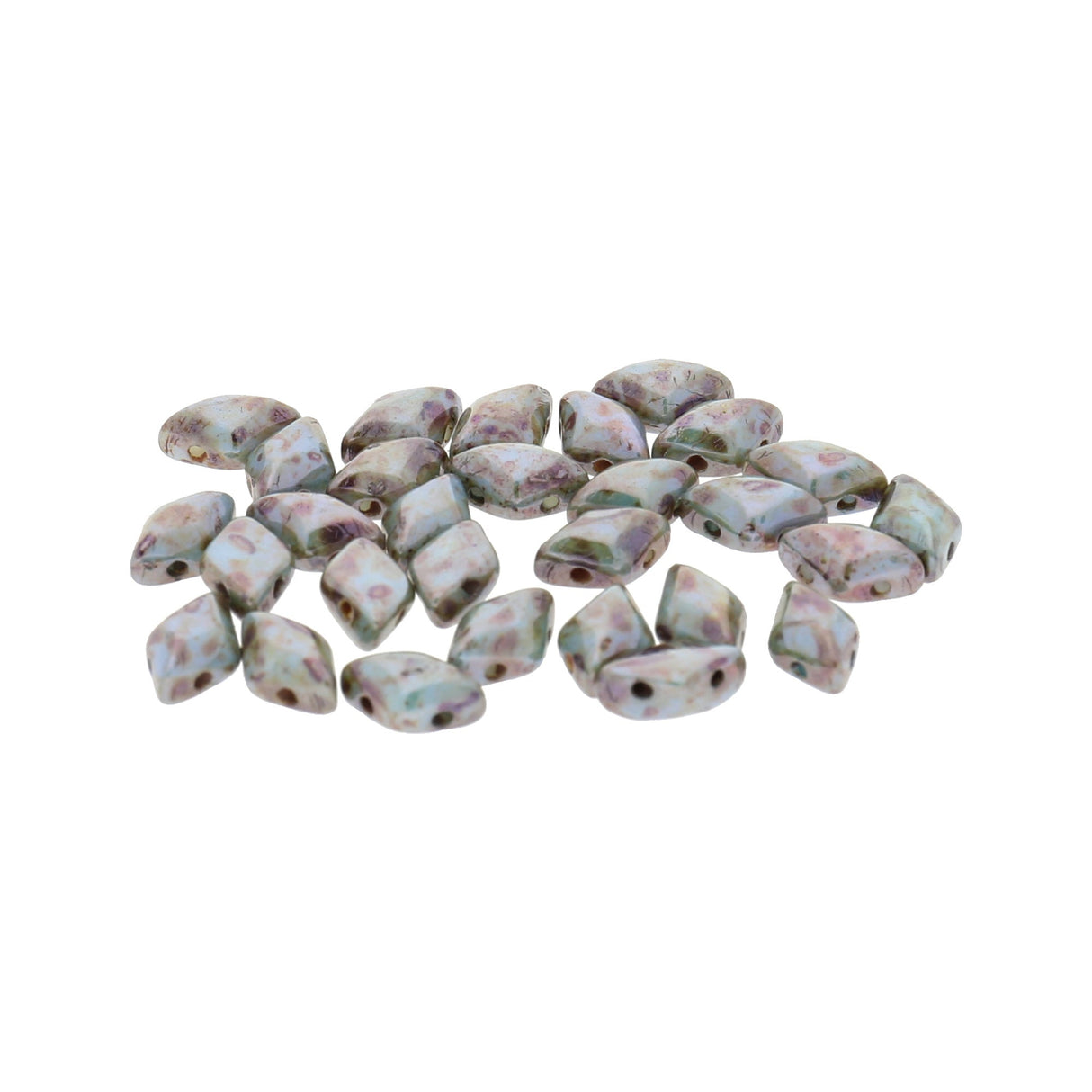 GemDuo - Chalk Lazure Blue - PerlineBeads