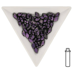 GemDuo - Polychrome Black Raspberry - PerlineBeads