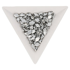 GemDuo - Silver - PerlineBeads