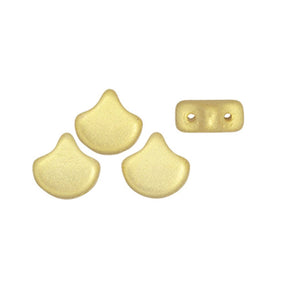 Ginko Leaf Bead - Chatoyant Light Gold - PerlineBeads