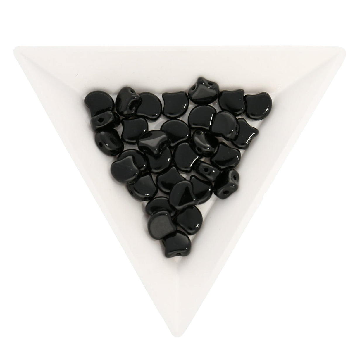 Ginko Leaf Bead - Jet - PerlineBeads