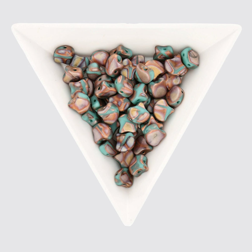 Ginko Leaf Bead - Matte - Bronze Apollo - PerlineBeads