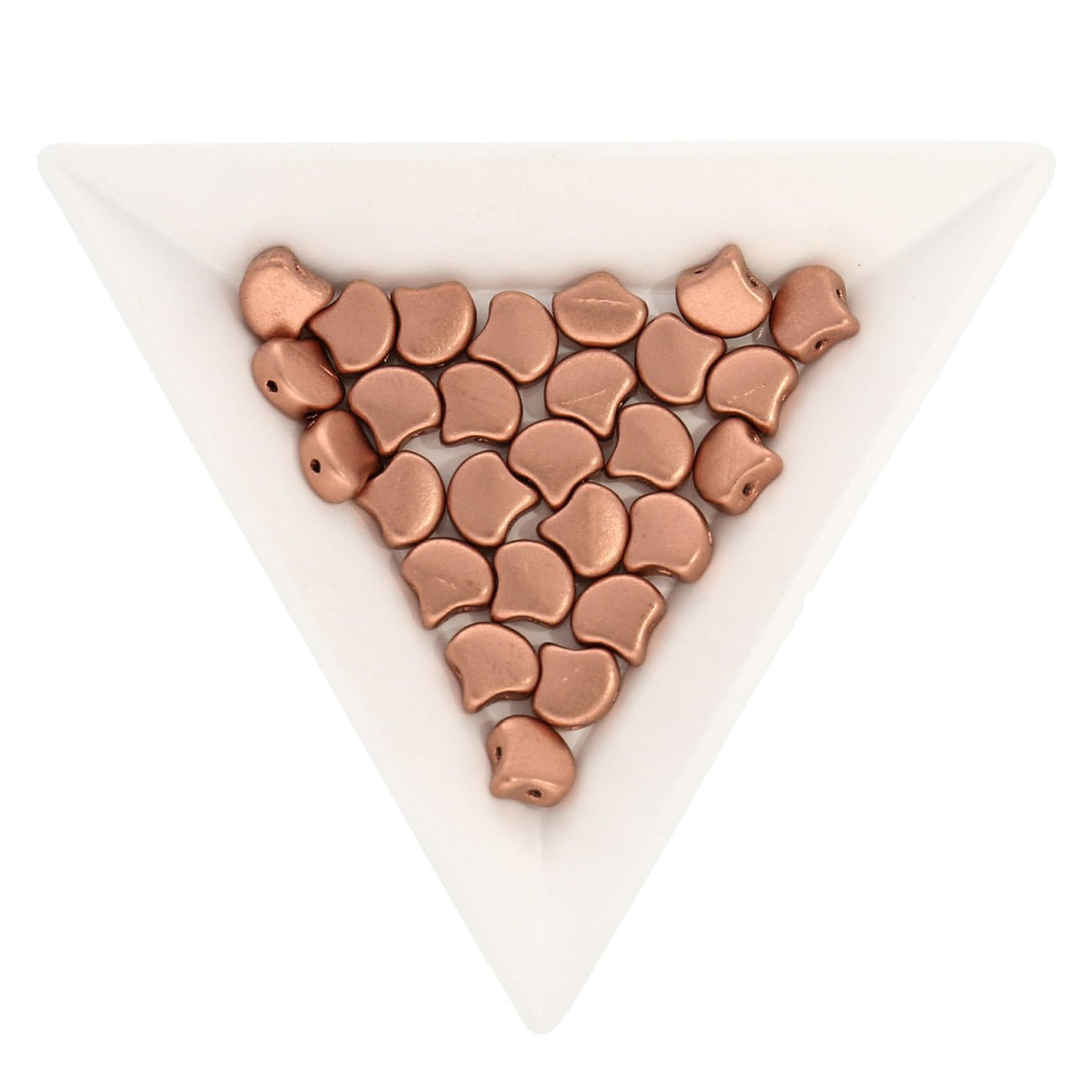 Ginko Leaf Bead - Matte - Metallic Bronze Copper - PerlineBeads