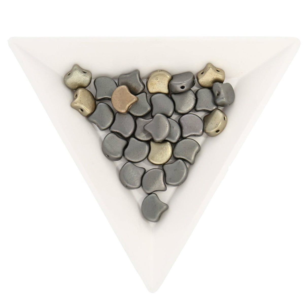 Ginko Leaf Bead - Matte - Metallic Leather - PerlineBeads