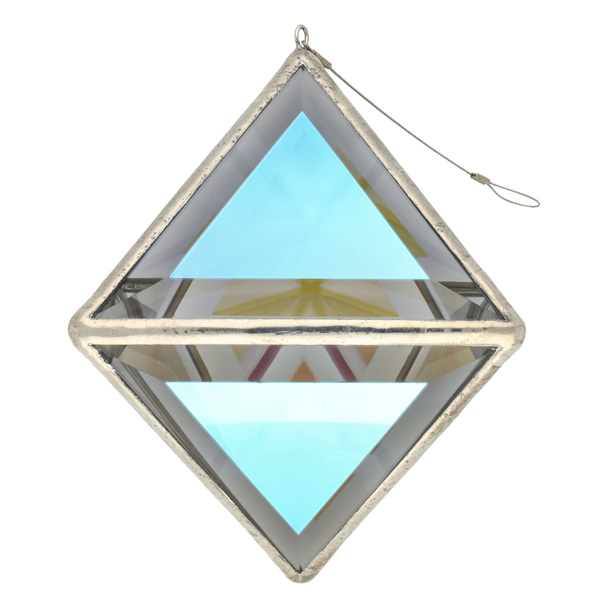 Glas-Skulptur Vesta, Small, mit zweifarbigen grauen Glas - PerlineBeads