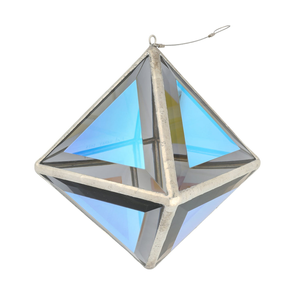 Glas-Skulptur Vesta, Small, mit zweifarbigen grauen Glas - PerlineBeads