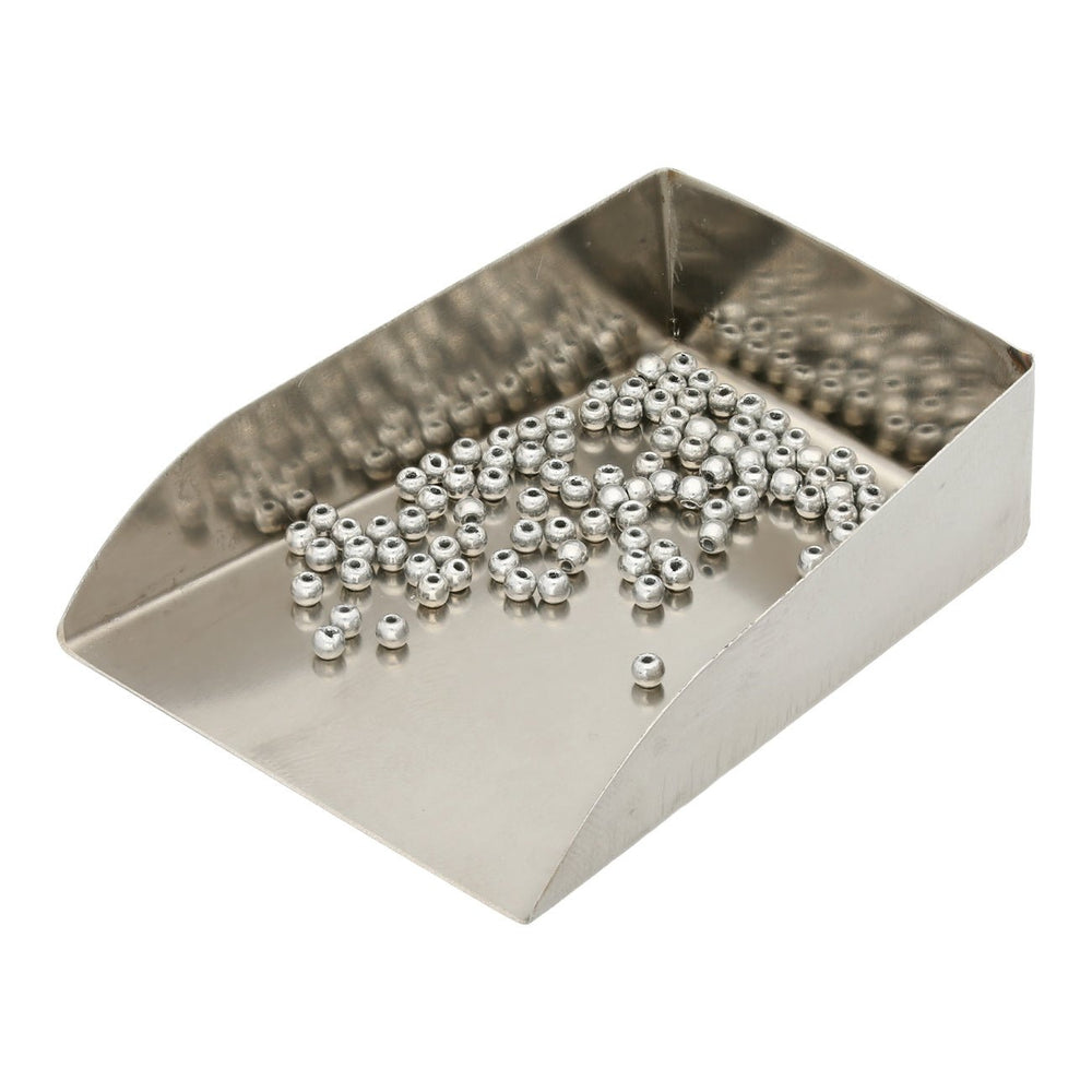 Glasperlen rund - 2 mm - Silver - PerlineBeads