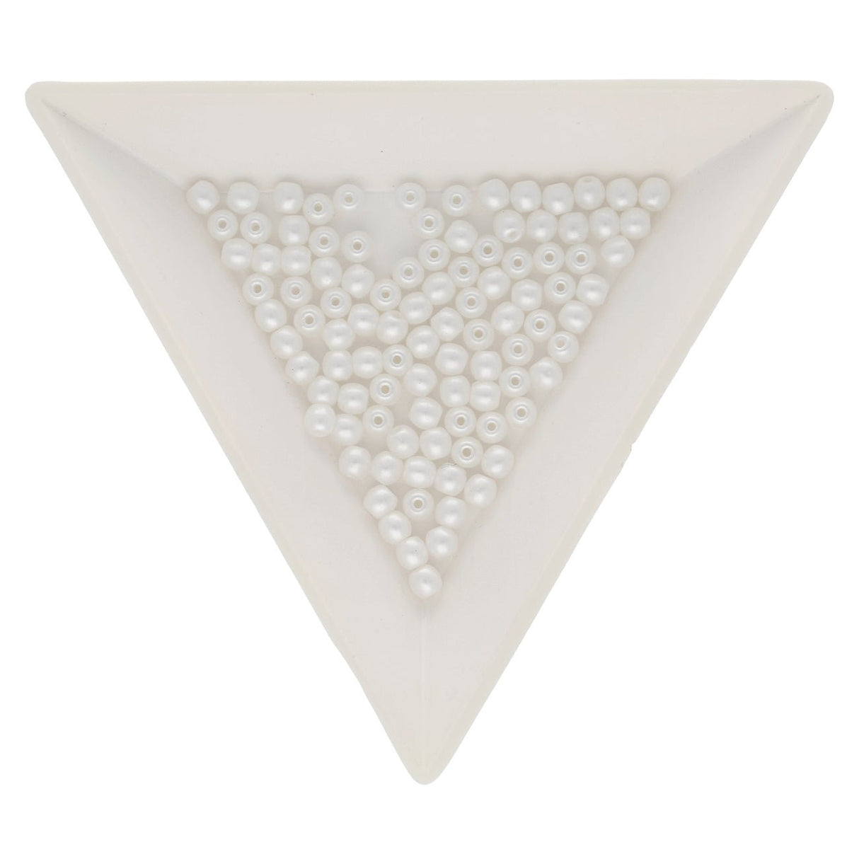 Glasperlen rund - 3 mm - Pearl Coat Snow - PerlineBeads