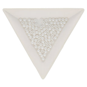 Glasperlen rund - 3 mm - Pearl Coat Snow - PerlineBeads