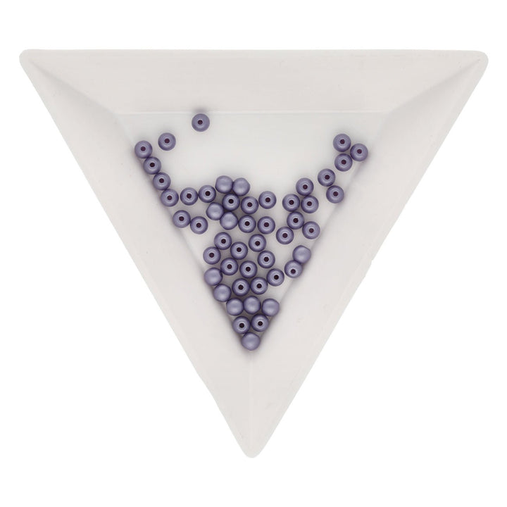 Glasperlen rund - 3 mm - Powdery Lilac - PerlineBeads