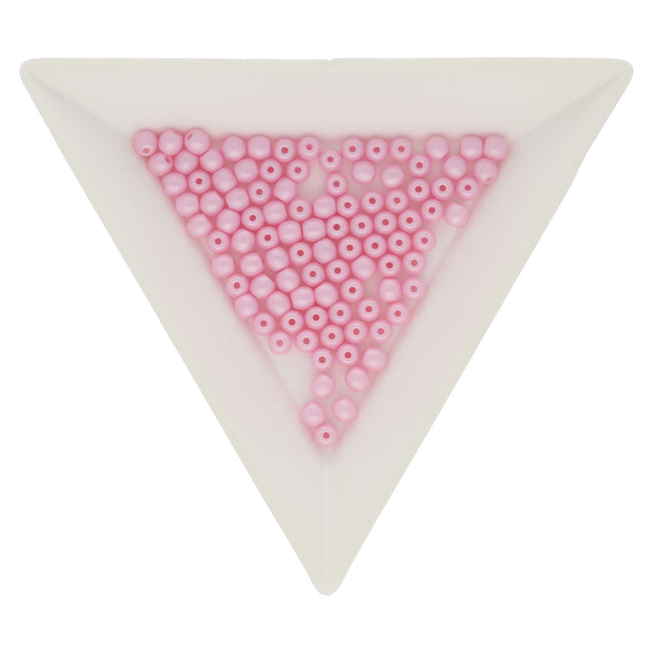Glasperlen rund - 3 mm - Powdery Pastel Pink - PerlineBeads