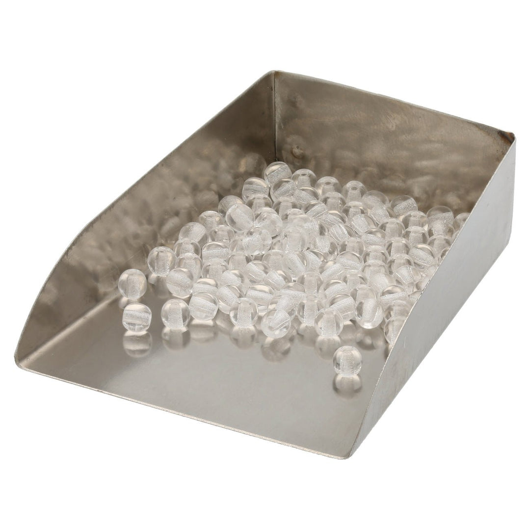 Glasperlen rund - 4 mm - Crystal - PerlineBeads