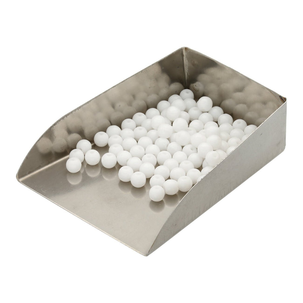 Glasperlen rund - 4 mm - Opaque White - PerlineBeads