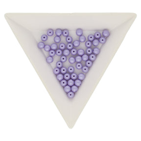 Glasperlen rund - 4 mm - Powdery Pastel Purple - PerlineBeads