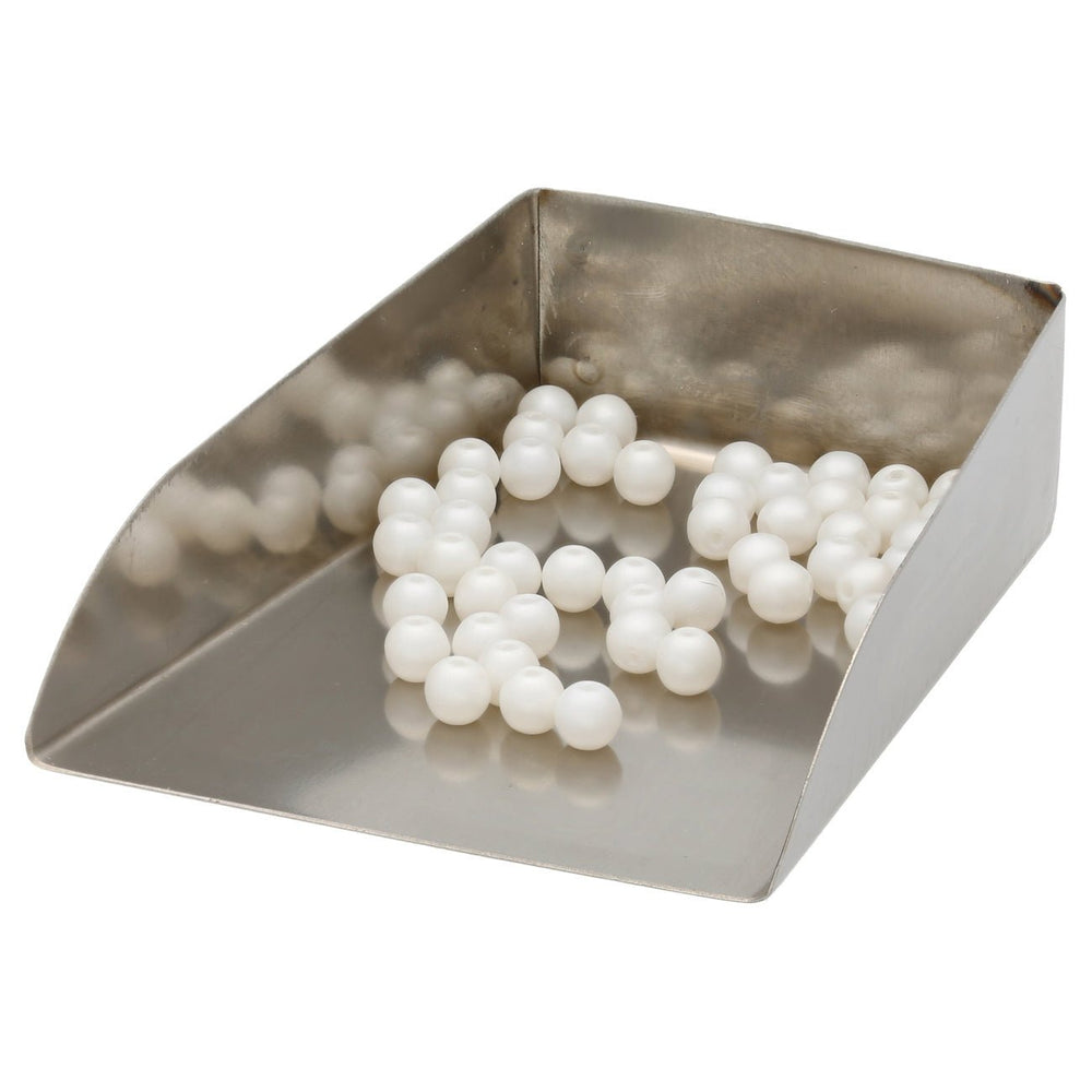 Glasperlen rund - 4 mm - Powdery Pastel White - PerlineBeads