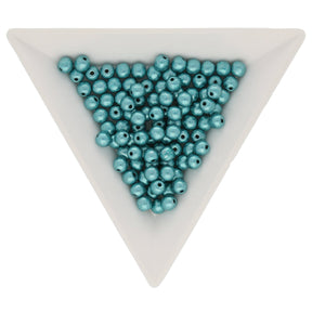 Glasperlen rund - 4 mm - Saturated Metallic Island Paradise - PerlineBeads