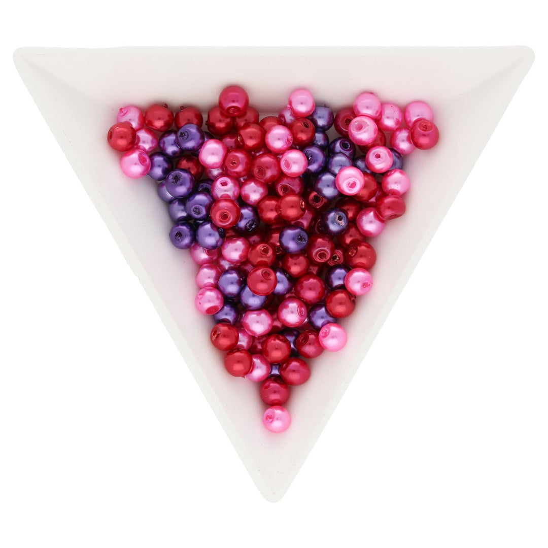 Glasperlen rund - 4 mm - Valentine’s Mix - PerlineBeads