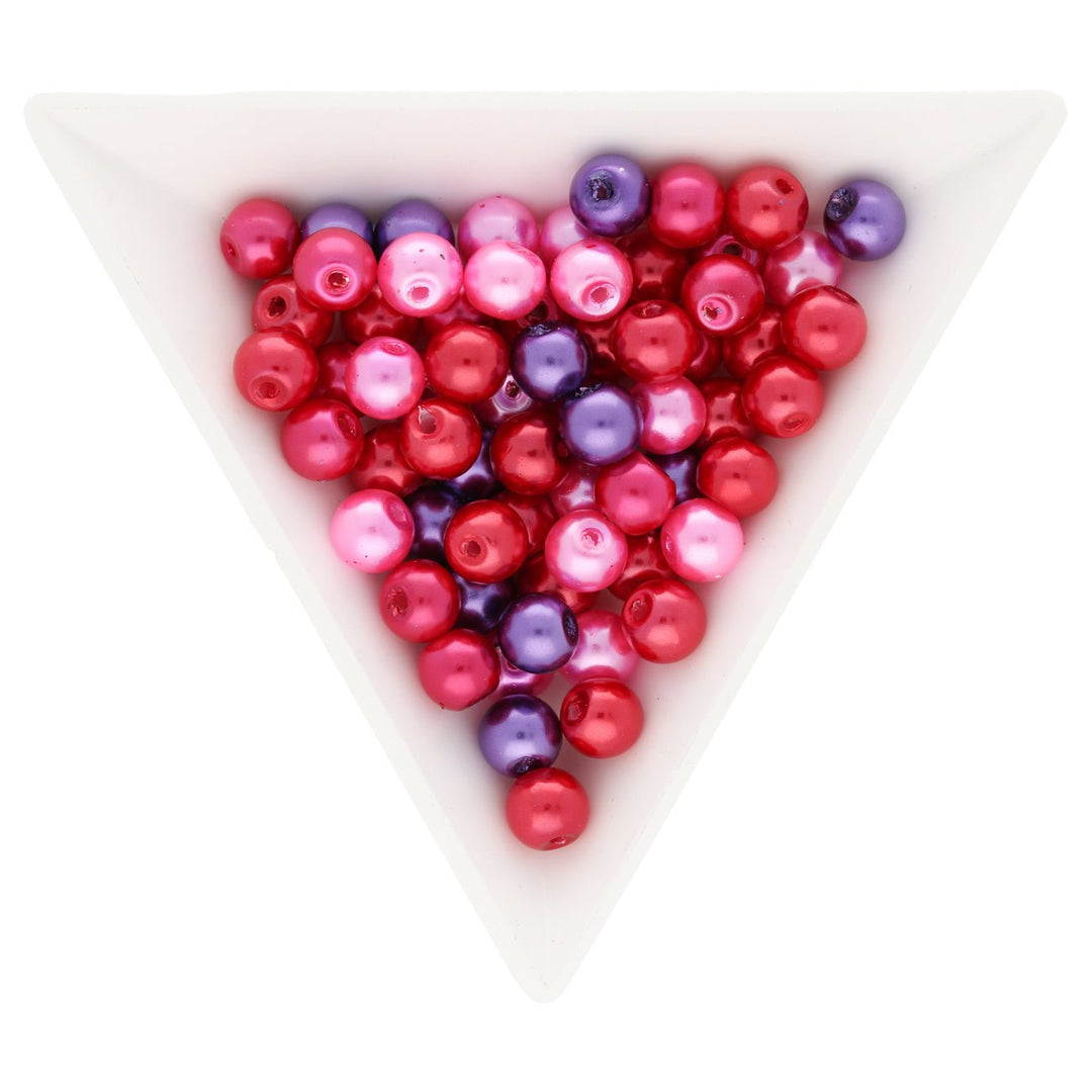 Glasperlen rund - 6 mm - Valentine’s Mix - PerlineBeads