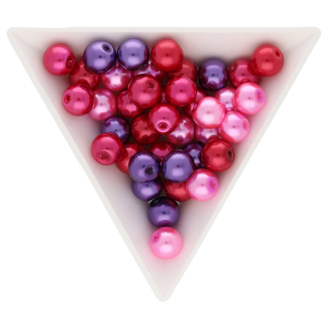 Glasperlen rund - 8 mm - Valentine’s Mix - PerlineBeads