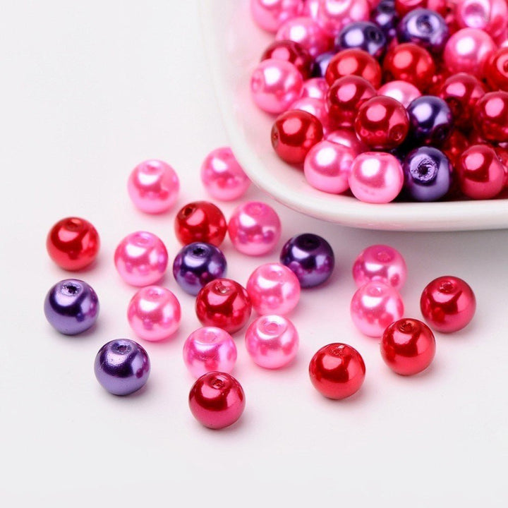 Glasperlen rund - 8 mm - Valentine’s Mix - PerlineBeads