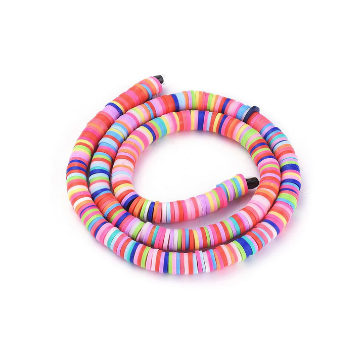 Heishi-Perlen aus Polymerpaste 6 mm – Multicolor Mix 1 - PerlineBeads