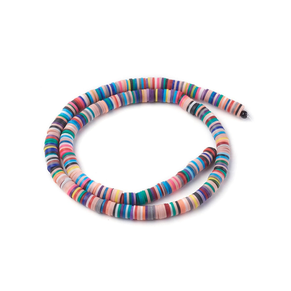 Heishi-Perlen aus Polymerpaste 6 mm – Multicolor Mix 2 - PerlineBeads