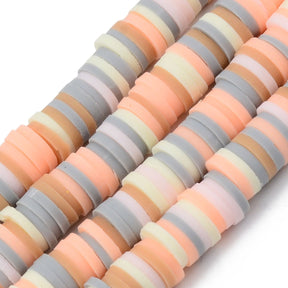 Heishi-Perlen aus Polymerpaste 6 mm – Sorbet Mix - PerlineBeads