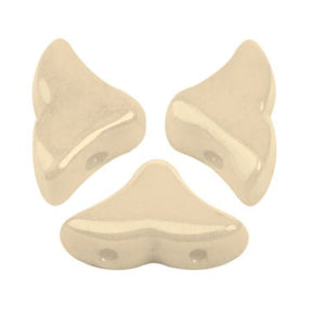 Hélios® par Puca® - Opaque Beige Ceramic Look - PerlineBeads
