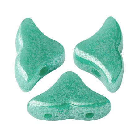 Hélios® par Puca® - Opaque Green Turquoise Luster - PerlineBeads