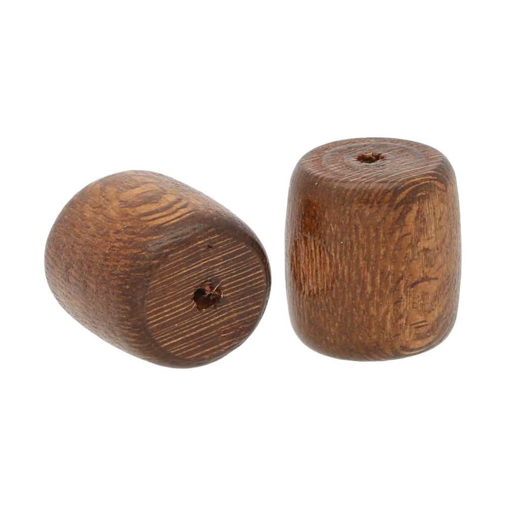 Holzperle aus Wengeholz – Saddle brown - PerlineBeads