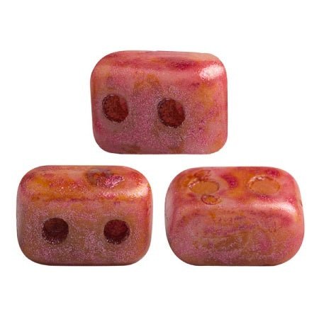 Ios® par Puca® - Opaque Rose Spotted - PerlineBeads