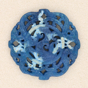 Jade Anhänger, handgeschnitzt, Unikat - PerlineBeads