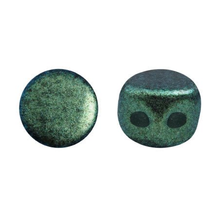 Kalos® par Puca® – Metallic Mat Green Turquoise - PerlineBeads
