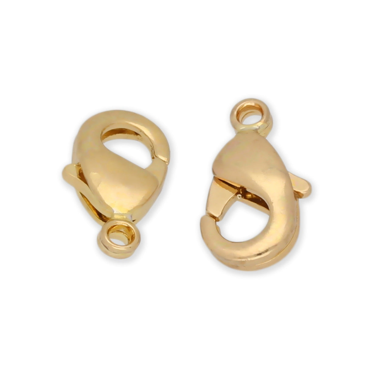 Karabinerverschluss 10 mm – Farbe Gold - PerlineBeads