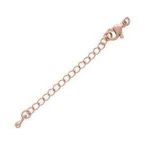 Karabinerverschluss 10 mm mit Verlängerung - Roségold - PerlineBeads