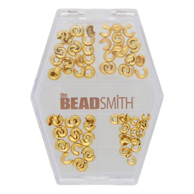 Kaschierperle vergoldet sortiert - PerlineBeads