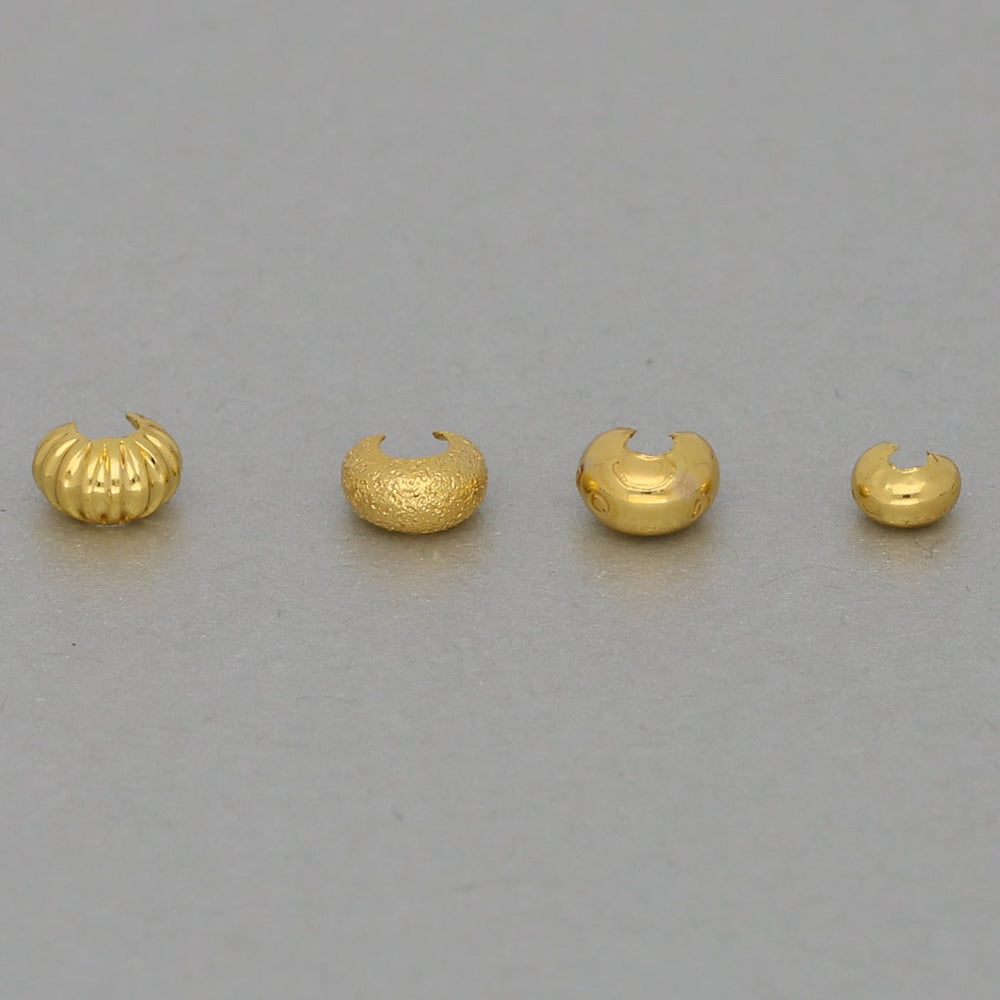 Kaschierperle vergoldet sortiert - PerlineBeads