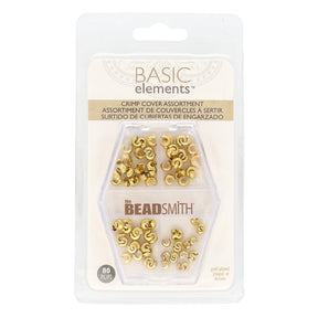 Kaschierperle vergoldet sortiert - PerlineBeads