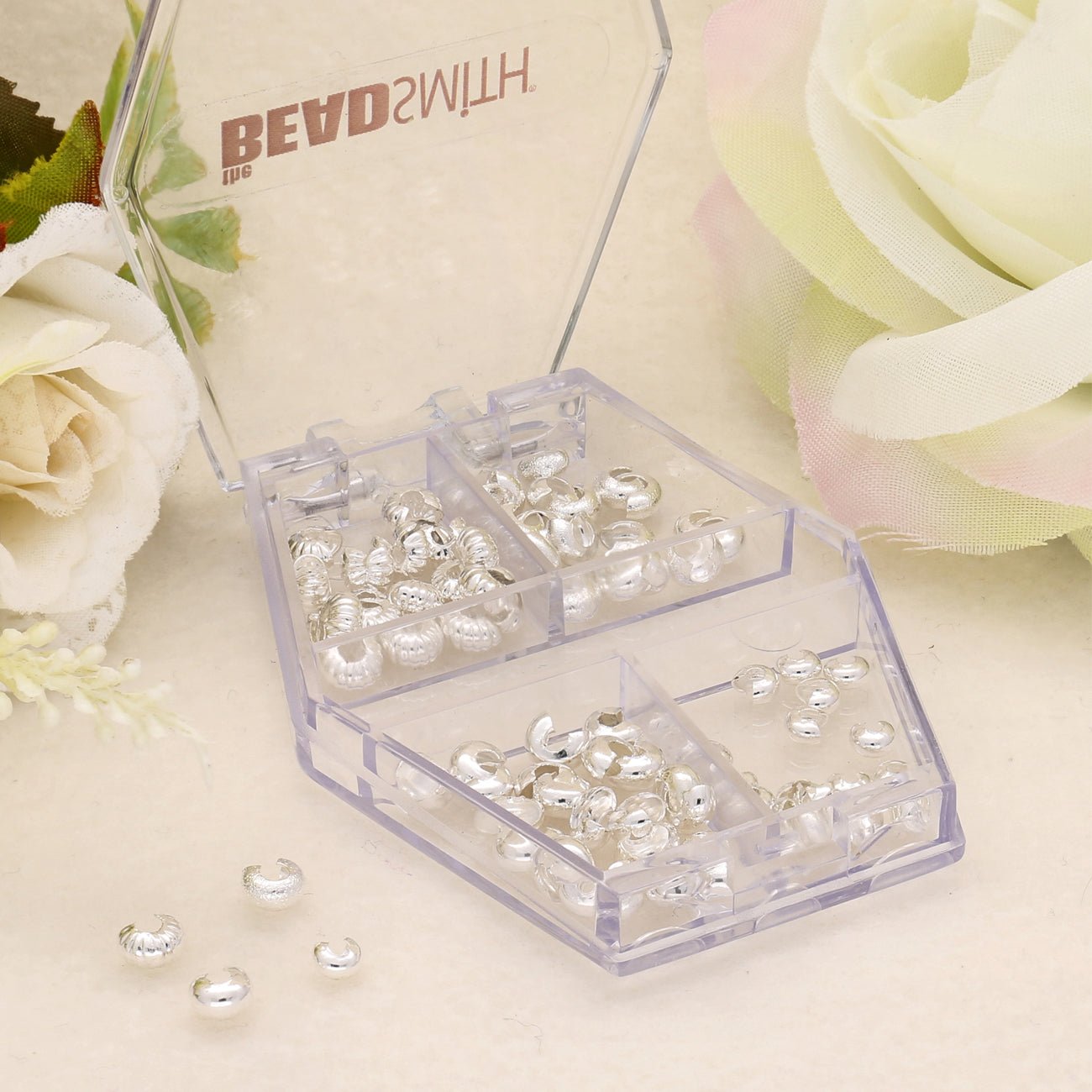 Kaschierperle versilbert sortiert - PerlineBeads