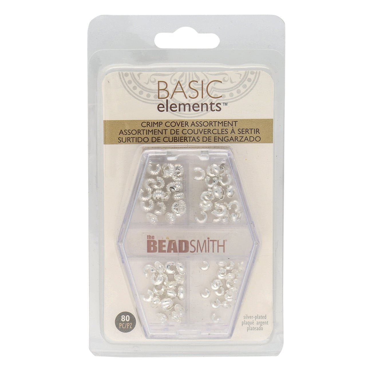 Kaschierperle versilbert sortiert - PerlineBeads