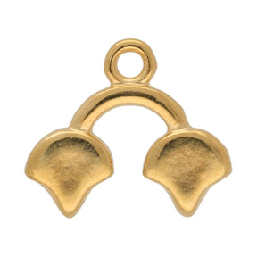 Kastro II-Ginko Bead Ending - 24K Gold Plate - PerlineBeads