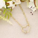 Kette mit herzförmigen Gliedern, Farbe Gold - PerlineBeads