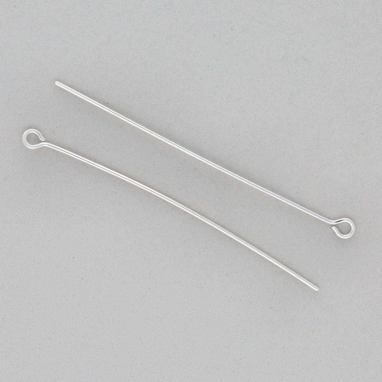 Kettelstift mit Öse 50 mm – Farbe Silber - PerlineBeads