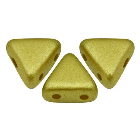 Dreieckige Glasperle - Khéops® par Puca® - Pastel Lime